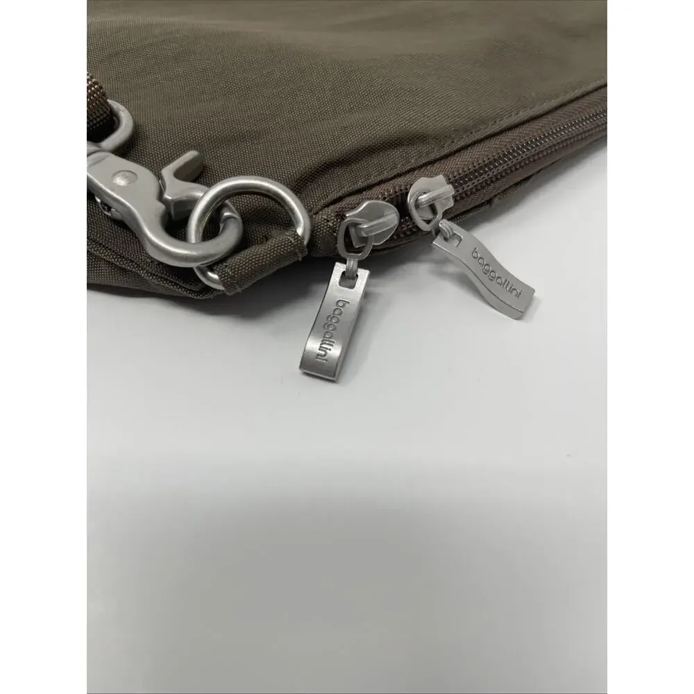 Baggallini Traverse Backpack Brown Convertible Sling Bag Work And Travel